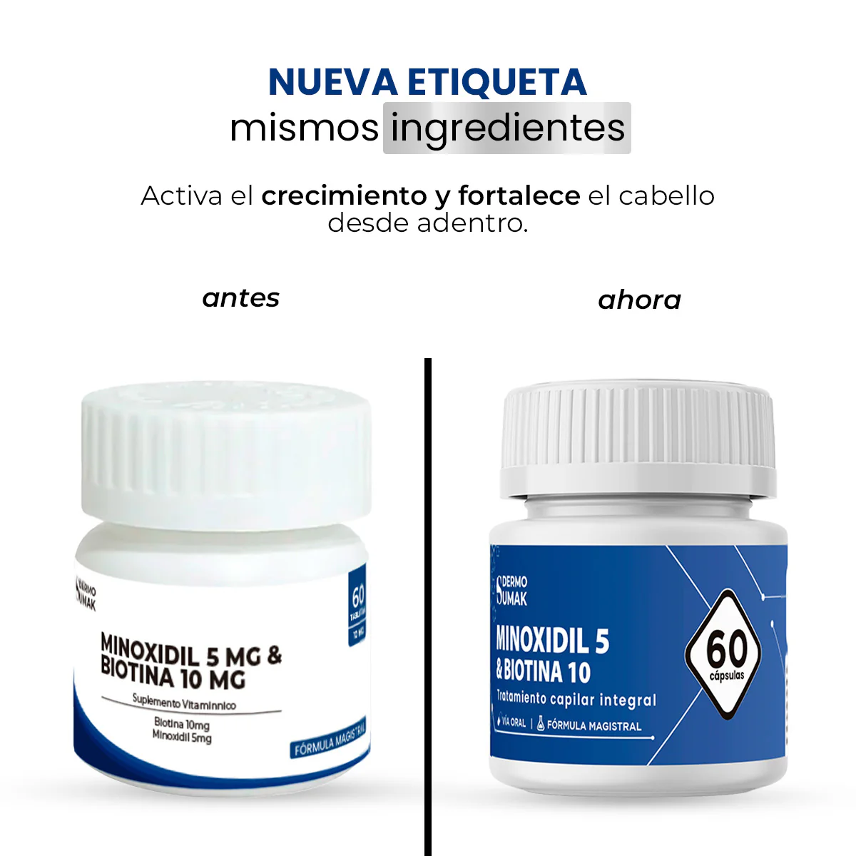 Minoxidil 5mg & Biotina 10mg  x 60 Cápsulas - Dermo Sumak - Image 3
