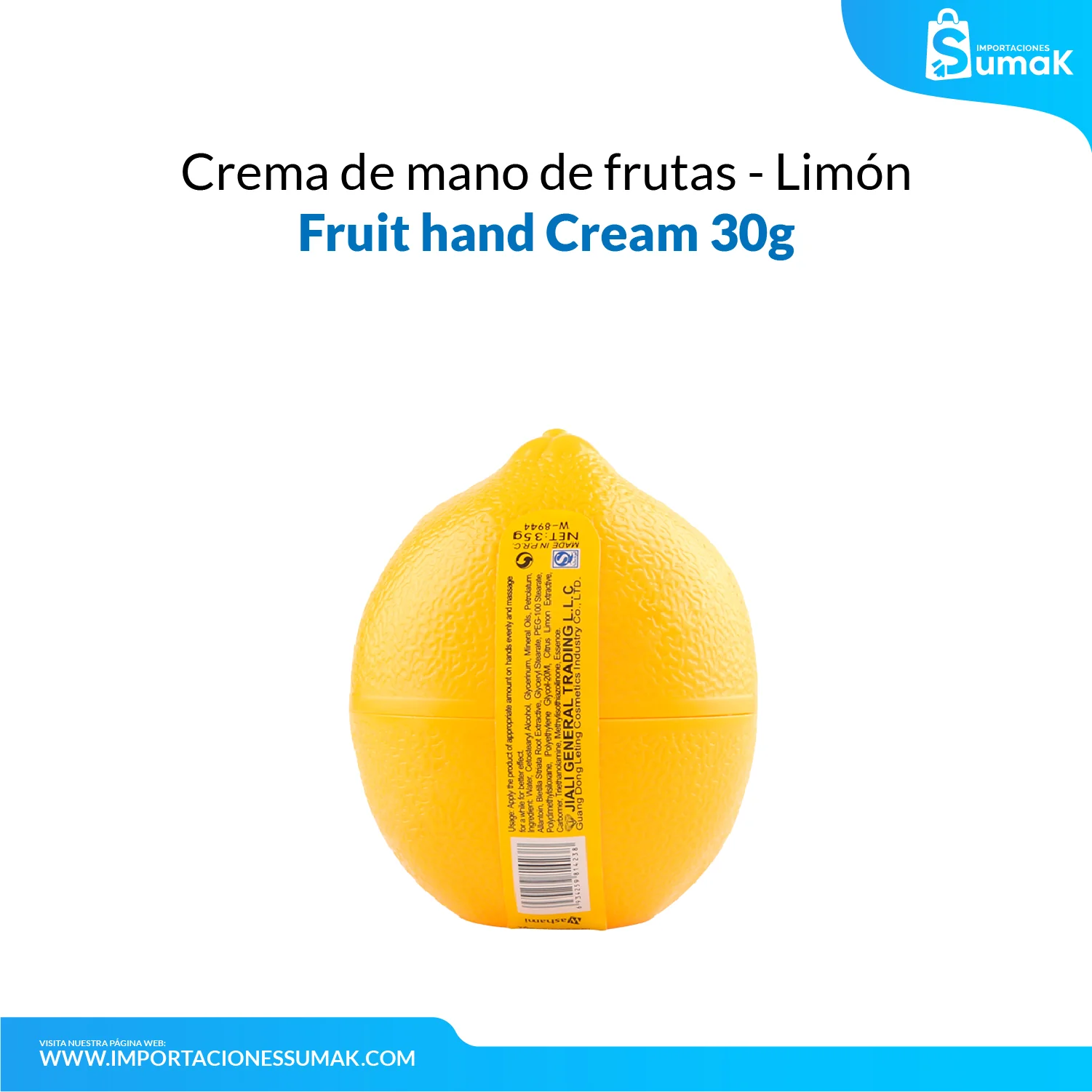 FRUIT OF THE WOKALI – CUIDADO DE MANOS – CREMA DE MANO DE FRUTAS – 30gr - Image 4