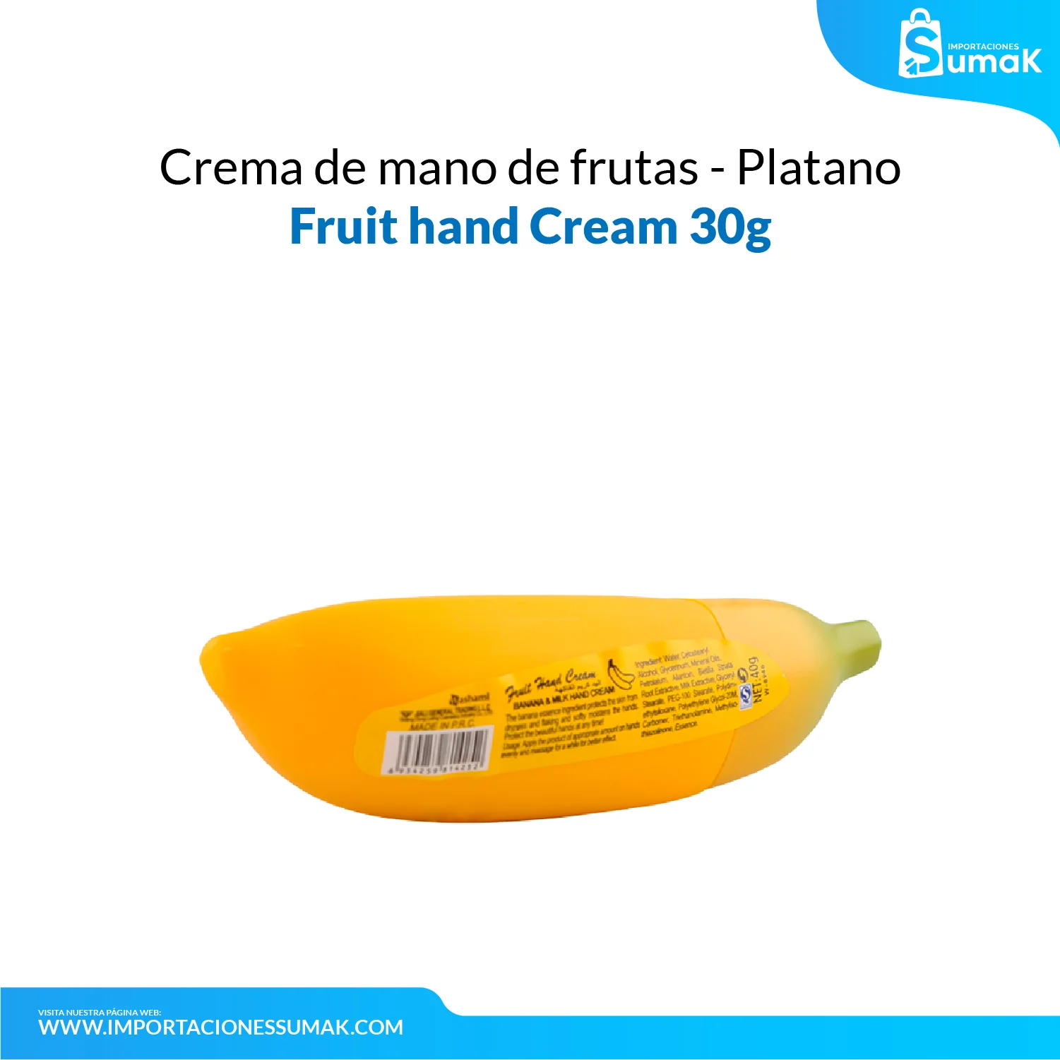 FRUIT OF THE WOKALI – CUIDADO DE MANOS – CREMA DE MANO DE FRUTAS – 30gr - Image 5