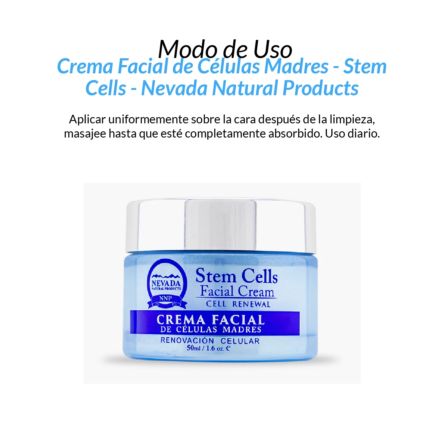 Crema Facial de Celulas Madres - Stem Cells - Image 4
