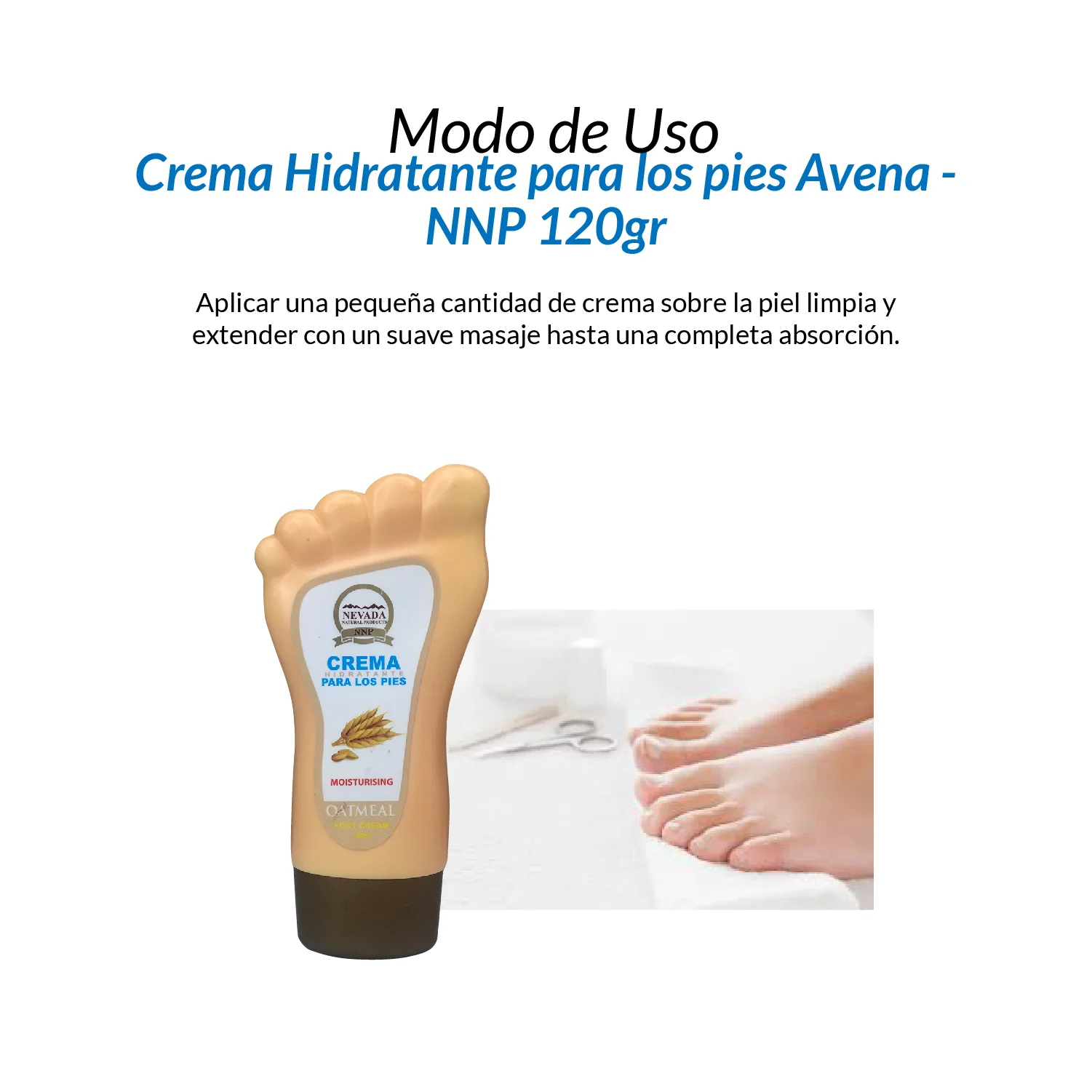 Crema Hidratante para los pies - Avena 120ml - Image 3