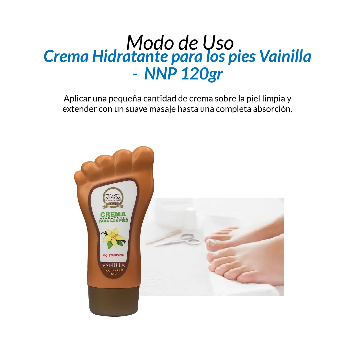 Crema Hidratante para los pies - Vainilla 120ml - Image 3