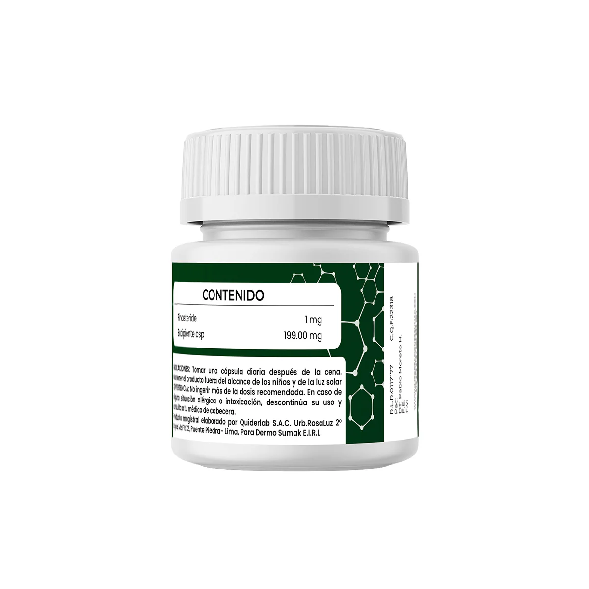 Finasteride 1mg x 60 Cápsulas - DERMOSUMAK - Image 3