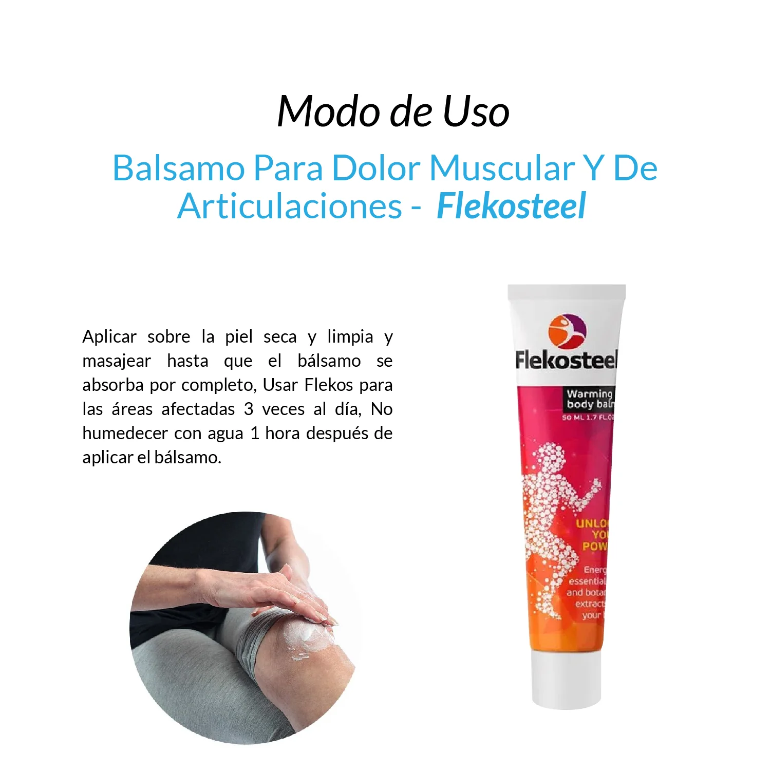 Flekosteel Balsamo Para Dolor Muscular Y De Articulaciones - Image 3