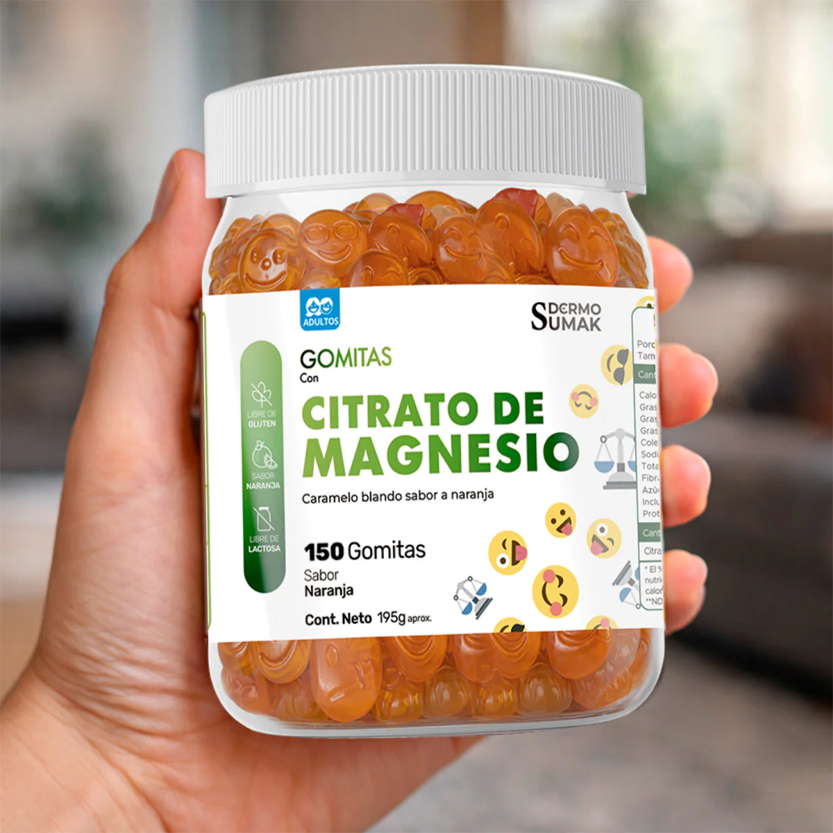 GOMITAS CITRATO DE MAGNESIO - ADULTO 150 GOMITAS - DERMO SUMAK - Image 5