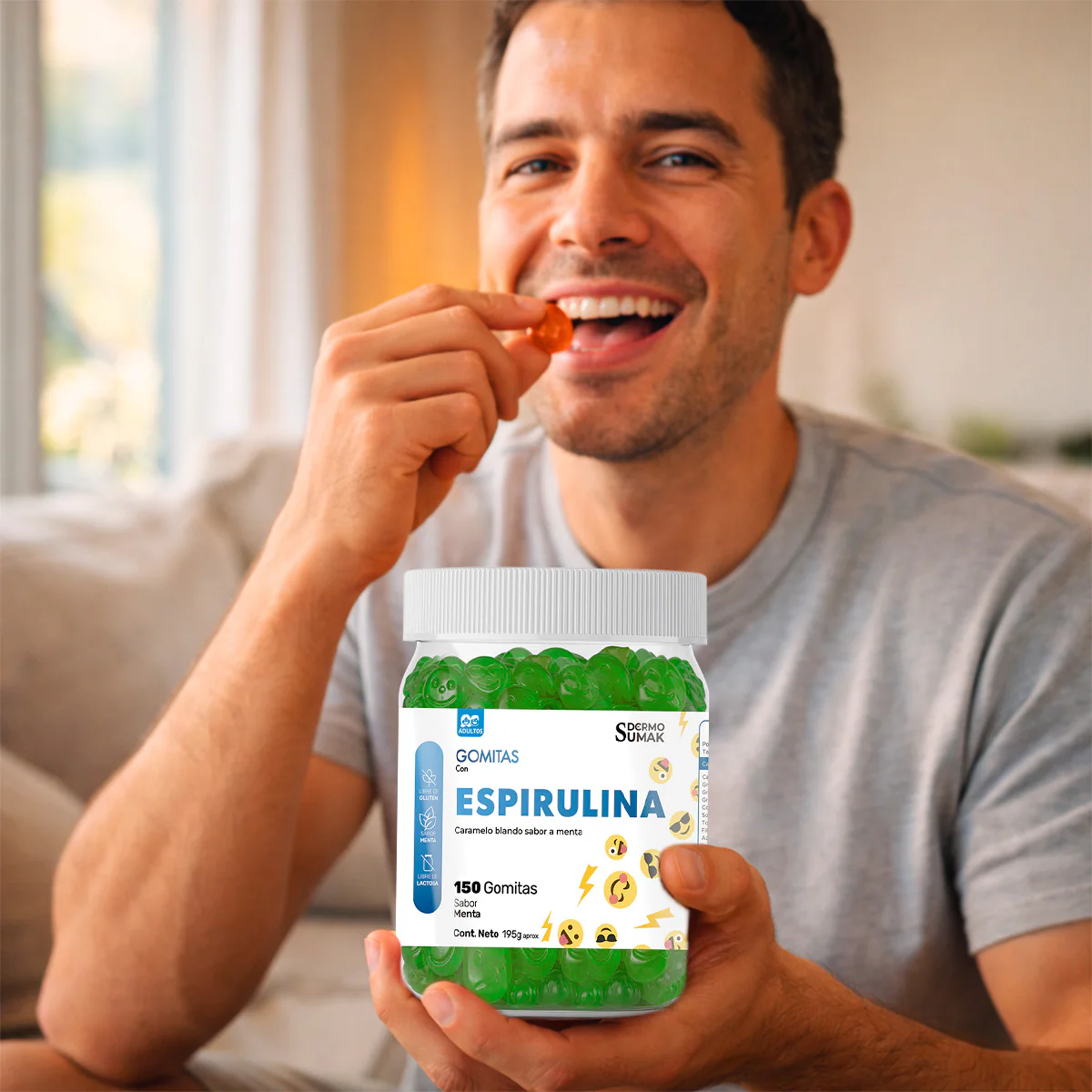 GOMITAS ESPIRULINA - ADULTO 150 GOMITAS - DERMO SUMAK - Image 6