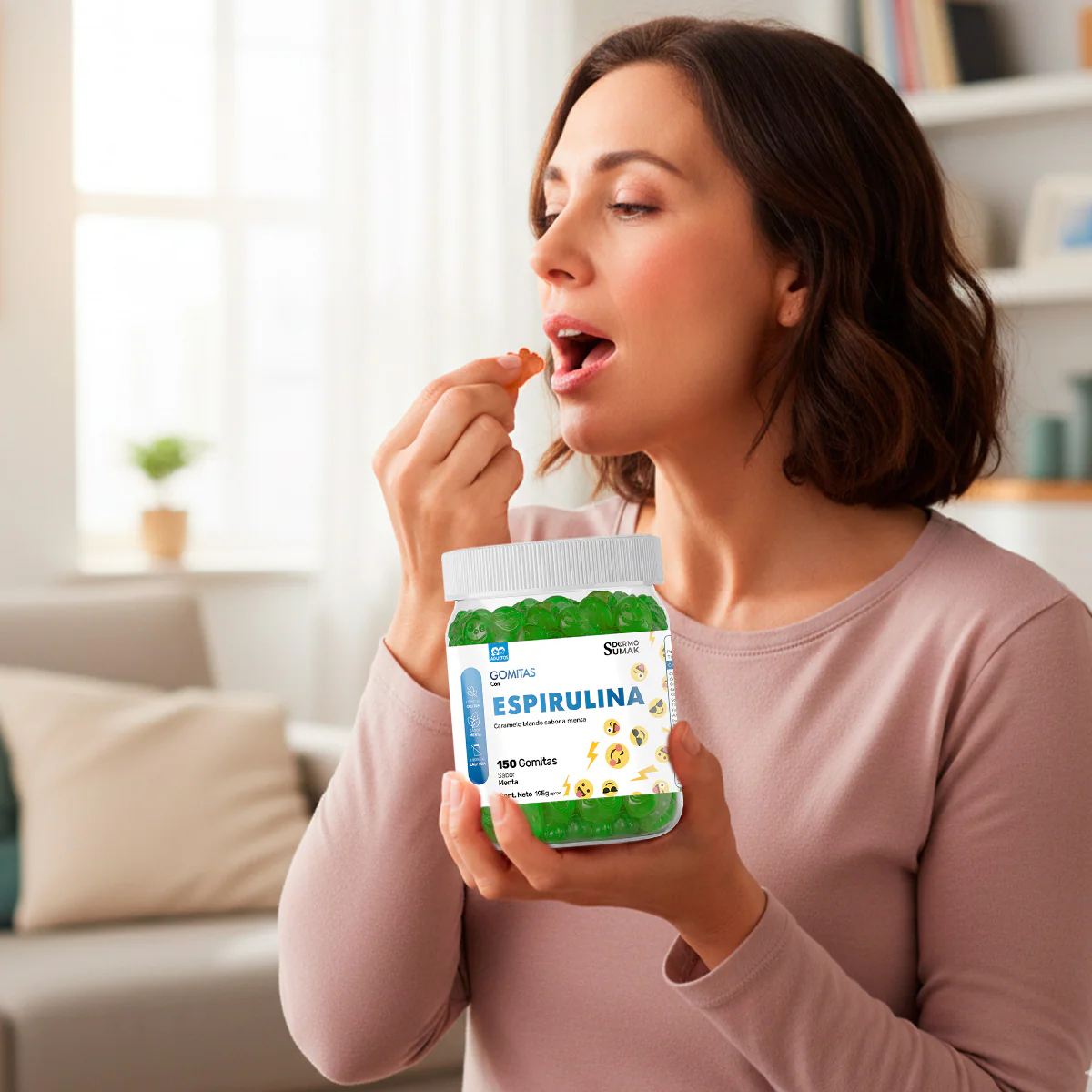 GOMITAS ESPIRULINA - ADULTO 150 GOMITAS - DERMO SUMAK - Image 7
