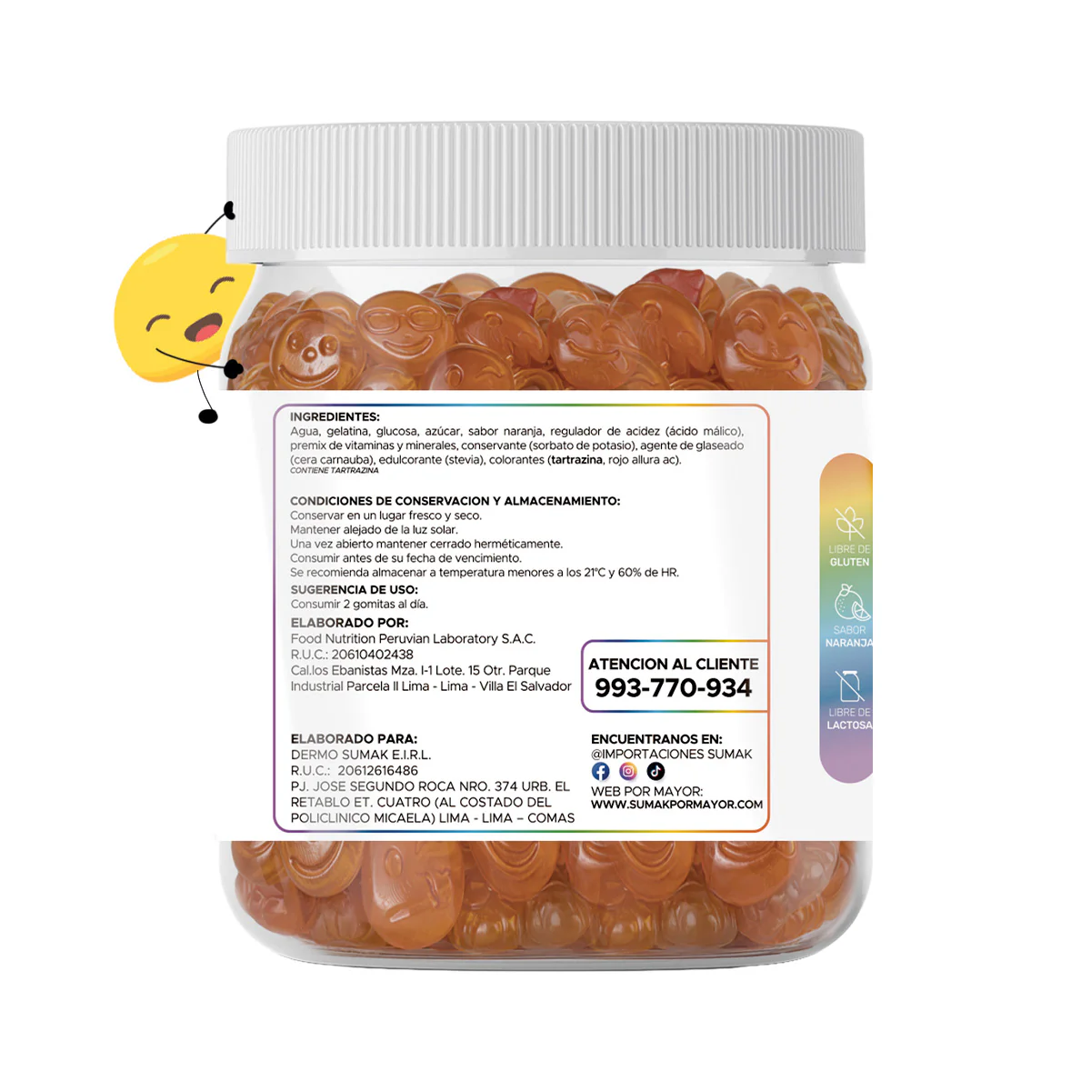 GOMITAS MULTI-VITAMINAS - ADULTO 150 GOMITAS - DERMO SUMAK - Image 3