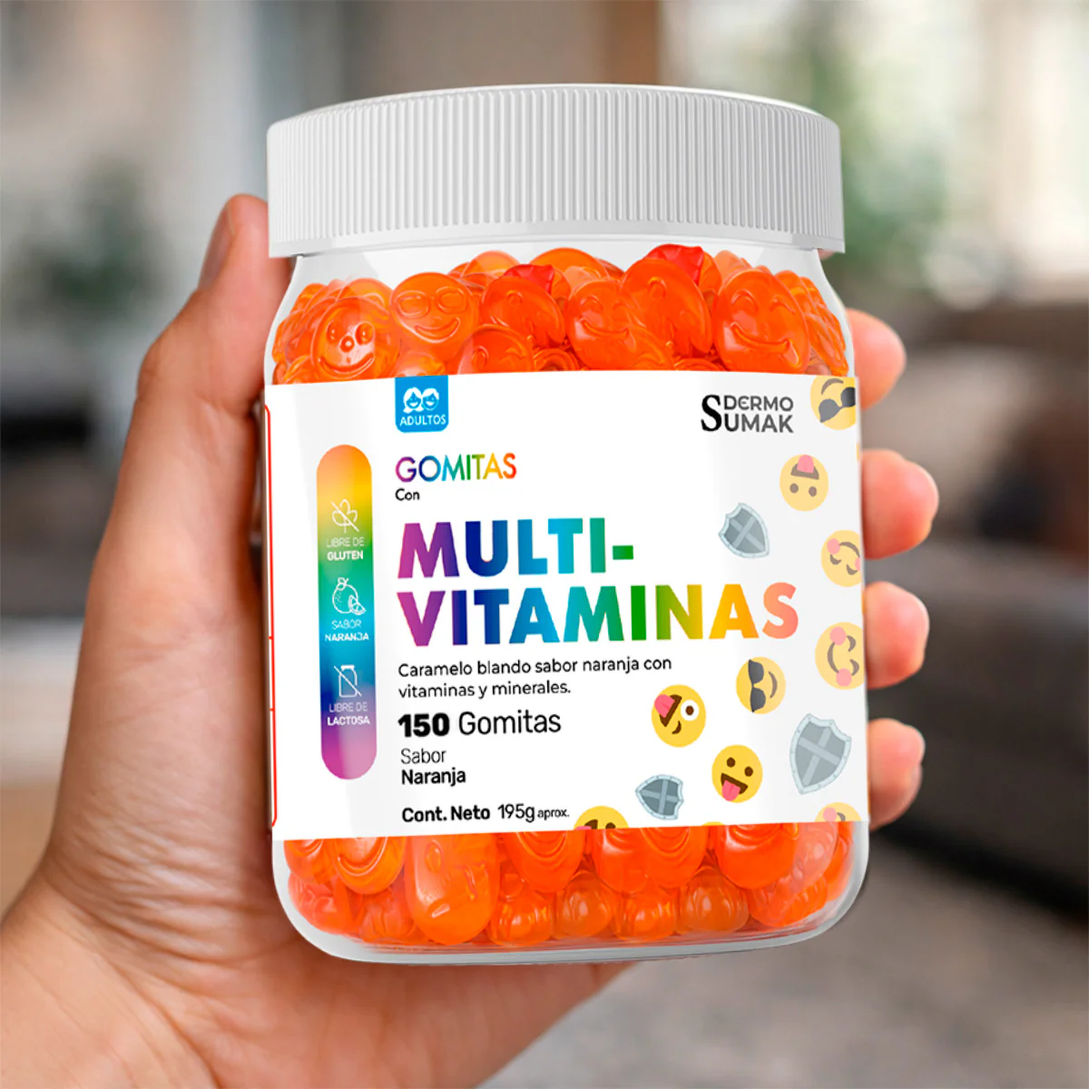 GOMITAS MULTI-VITAMINAS - ADULTO 150 GOMITAS - DERMO SUMAK - Image 5