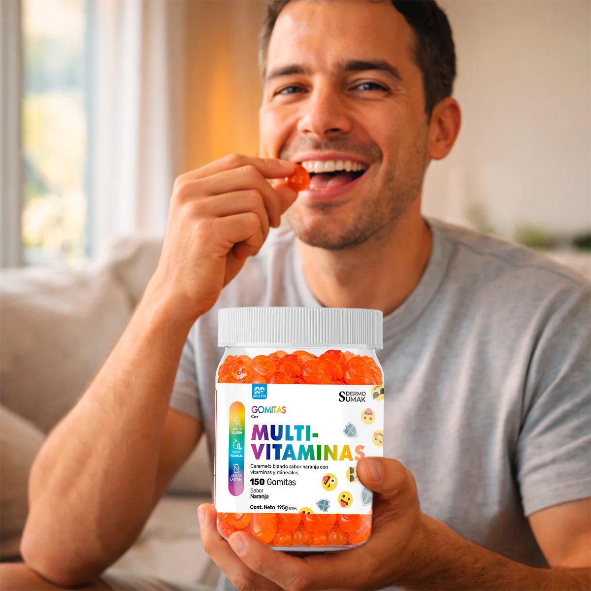 GOMITAS MULTI-VITAMINAS - ADULTO 150 GOMITAS - DERMO SUMAK - Image 6