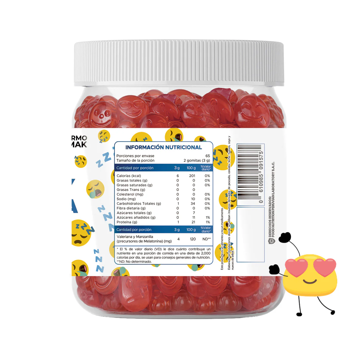 GOMITAS VALERIANA Y MANZANILLA - ADULTO 150 GOMITAS - DERMO SUMAK - Image 3