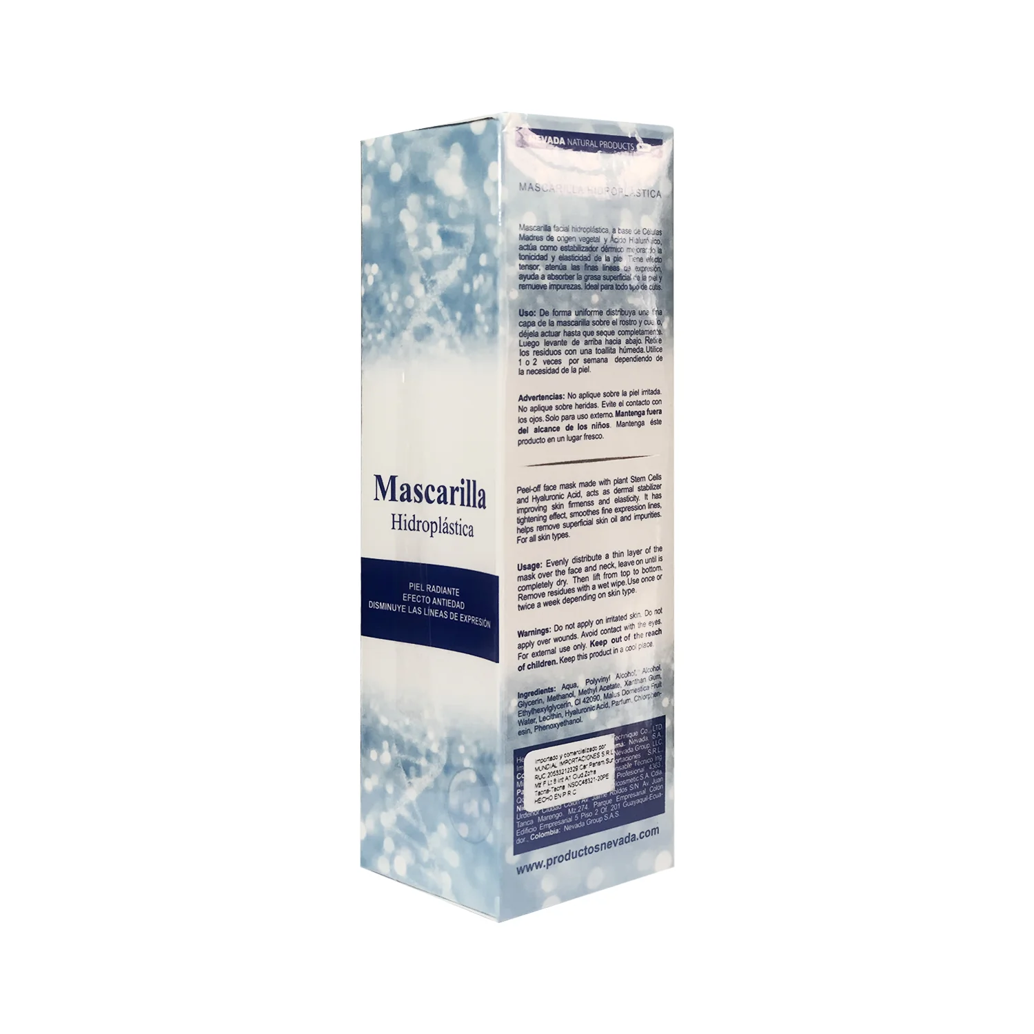 Mascarilla Hidroplastica de Celulas Madres Con Acido Hialuronico 120g - Image 4